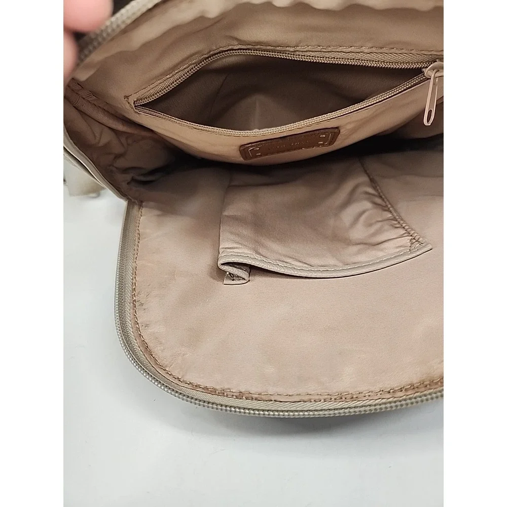 Nine West Beige‎ Studded Faux Leather Back Pack Purse 10